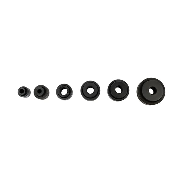 Hydraulinen lävistinsarja - 8 t - 22–60 mm - Teräs - Työkalulaatikolla - Keltainen
