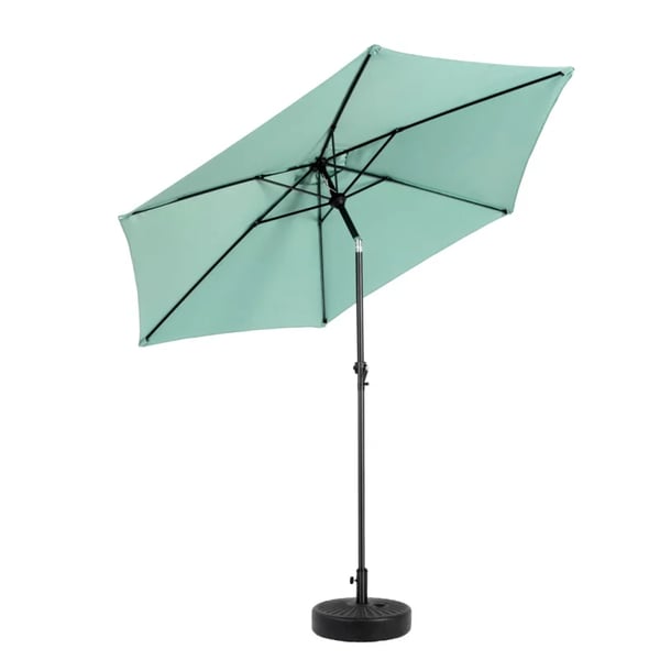 Udendørs parasol - Strand-, have- og terrasseparasol - 23 cm - UV-beskyttelse - Kanvas - Uden fod - Lysegrøn