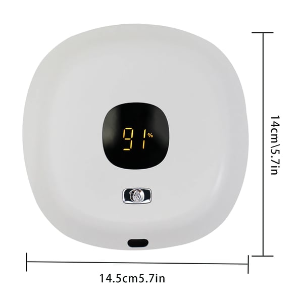 Skumsæbedispenser - Automatisk sæbepumpe vægmonteret - Berøringsfri sensor 4–6 cm - Kapacitet 300 ml - Hurtig opladning 1,5 t