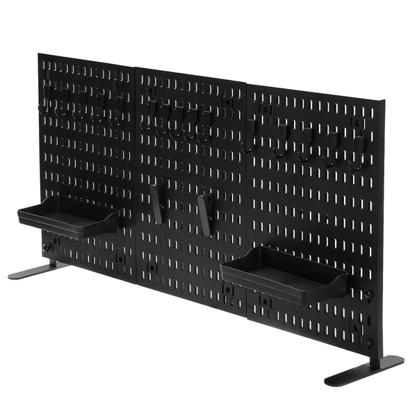 Pegboard/reikälevy järjestelysarja - Pieni setti - PP-muovi - Seinälle asennettava - Kotiin ja toimistoon - Tilaa säästävä - Pronssi