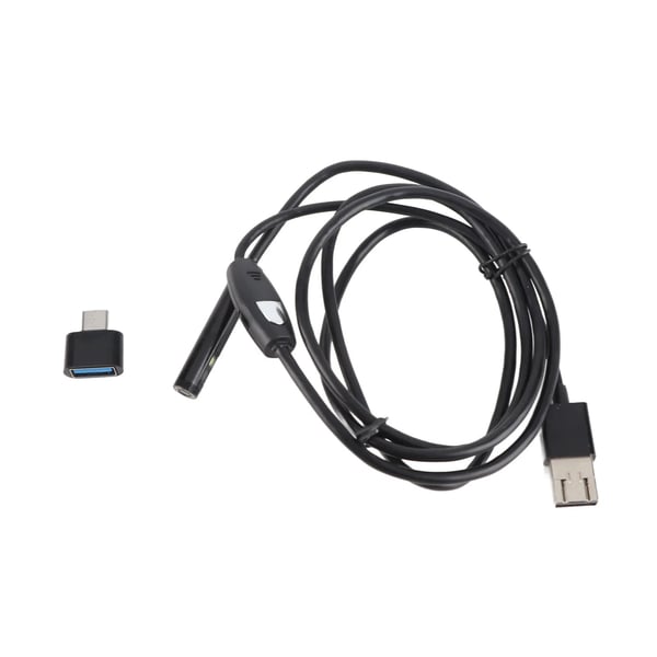 USB-tarkastuskamera - Teollinen Endoskooppi - 8 mm, 1920×1080 Full HD, IP67 Vedenpitävä, 1 m Kaapeli, Autokorjaukseen & hitsaussaumoille - Musta