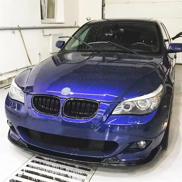 E60/E61 5-serie 2005–2010 M Sport - Frontsplitter/lip spoiler - Passer 525i 530i 540i 550i - Armygrøn
