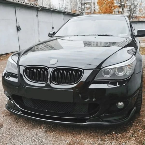 E60/E61 5-serie 2005–2010 M Sport - Frontsplitter/lip spoiler - Passer 525i 530i 540i 550i - Armygrøn