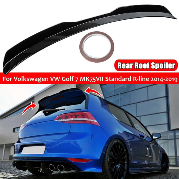 Bageste Taglæbe Spoiler/Halevinge - Til VW Golf 7 MK7.5 - Standard & R-Line 2014–2019 - Passer Ikke GTI/R - Græsgrøn