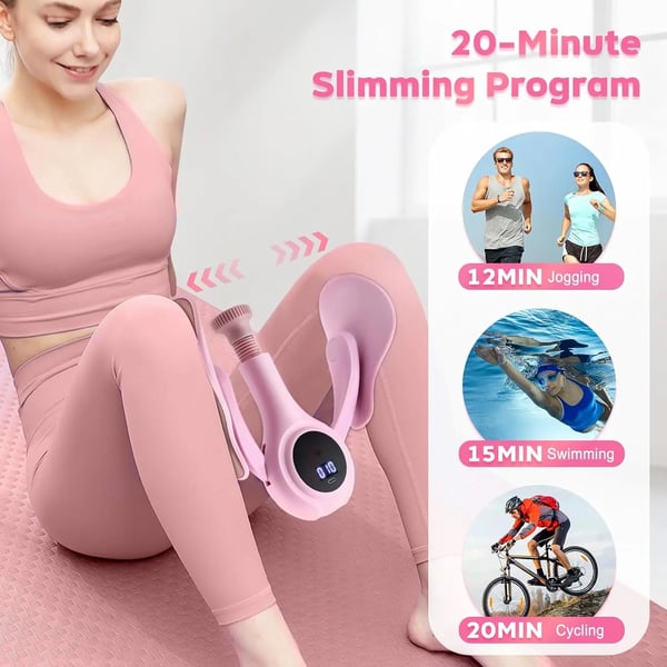 Kegel & Inderlår Træner - Hofte-træner - Muskelstyrkning - Ben & Lår - Styrketræning - Unisex - Pink