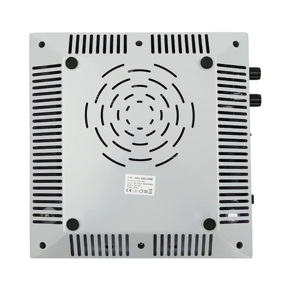 Neglestøvsuger / Neglestøvopsamler - Bordmodel til manicure - Med filter - LED-lys - 6 slibebits - 0–80 W - 4300 o/min - 100–240 V - Hvid