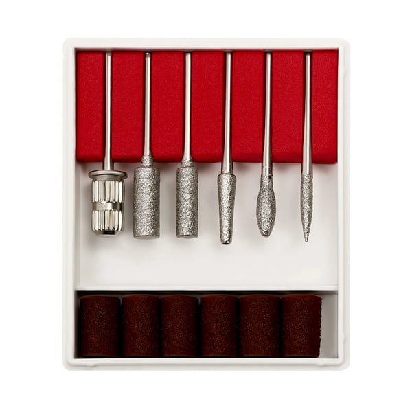 Manicuremaskine 4-i-1 - Elektrisk neglefræser og fil - Pedicure - Neglestøvsuger - LED-lys - 23×23×7 cm - Hvid