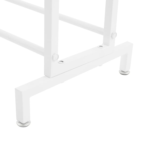Filamentopbevaring til 3D-printer - Metalreol med 5 etager - Spoleholder - 58×36×118 cm - Hvid