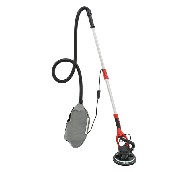 Elektrisk vægsliber - Gipssliber - 750 W - 800–1800 o/min - Dobbelt luftkanal - Vertikal støvudsugning - Rød Elektrisk vægsliber - Gipssliber - 750 W - 800–1800 o/min - Dobbelt luftkanal - Vertikal støvudsugning - Rød