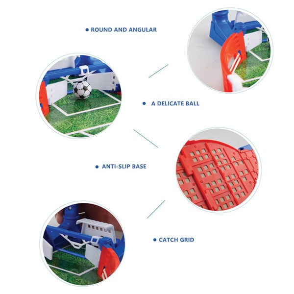 Mini Pöytäjalkapallo - Foosball Pöytäpeli - Kompakti Kannettava - Pöytämalli Sisäkäyttöön - Aikuisille Ja Lapsille - Vihreä