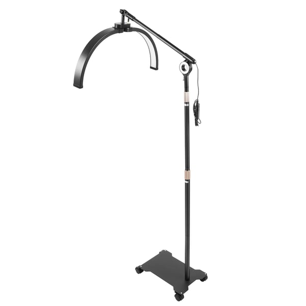 LED-rengasvalo meikkiin & ripsille - 63,5 cm 36 W - Kaksivärinen 3200–5600K - Valovirta 2000 lm - Himmennys 0–100 % - Kaukosäädin + napit - Harmaa
