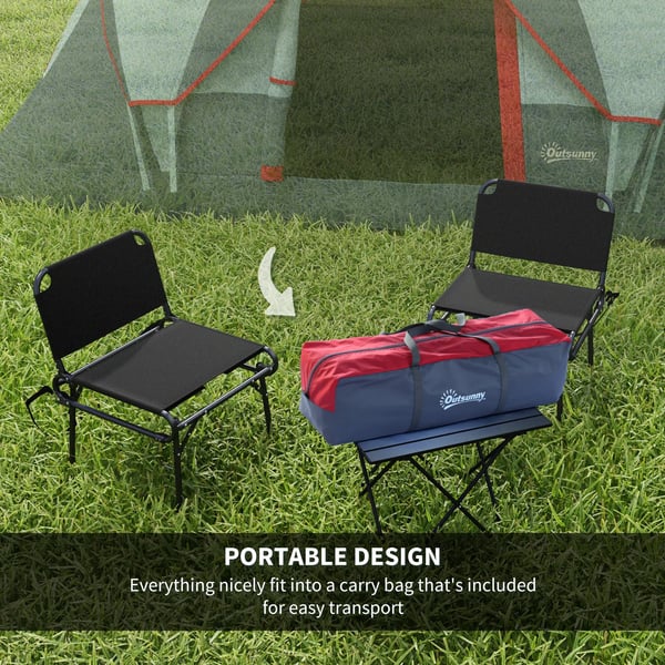 Campingtält - Tunneltält - 3–4 Personer - Vattentätt 3000 mm - Lättvikt - 201T Polyester - Ett Sovrum - Ljusgrå