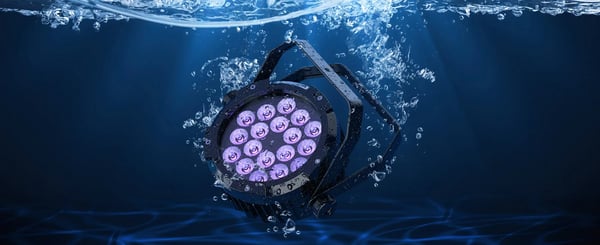4 kpl LED PAR lavavalo - 18×10W 6-in-1 - 150W - Vedenkestävä - DMX512 6/10 kanavaa - 90–240V - Lämmin valkoinen