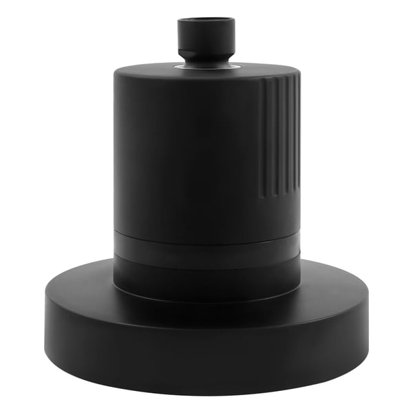 Brusehoved med filter - Rund 13,5 cm - NSF-177 Certificeret - Højtryk & Vandsparende - Indbygget filter - ABS - Sort