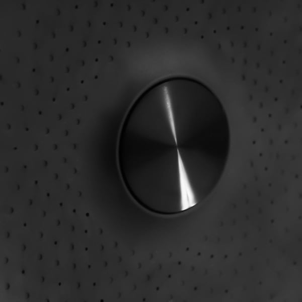 Brusehoved med filter - Rund 13,5 cm - NSF-177 Certificeret - Højtryk & Vandsparende - Indbygget filter - ABS - Sort