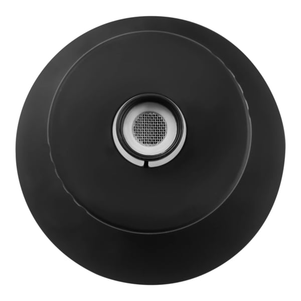 Brusehoved med filter - Rund 13,5 cm - NSF-177 Certificeret - Højtryk & Vandsparende - Indbygget filter - ABS - Sort