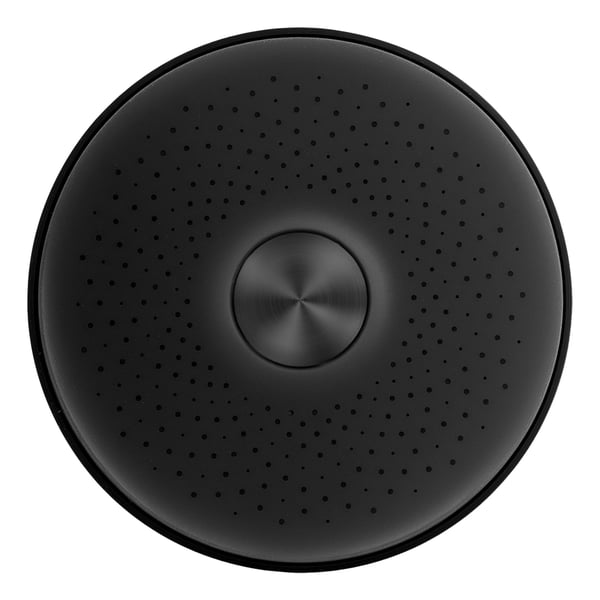 Brusehoved med filter - Rund 13,5 cm - NSF-177 Certificeret - Højtryk & Vandsparende - Indbygget filter - ABS - Sort