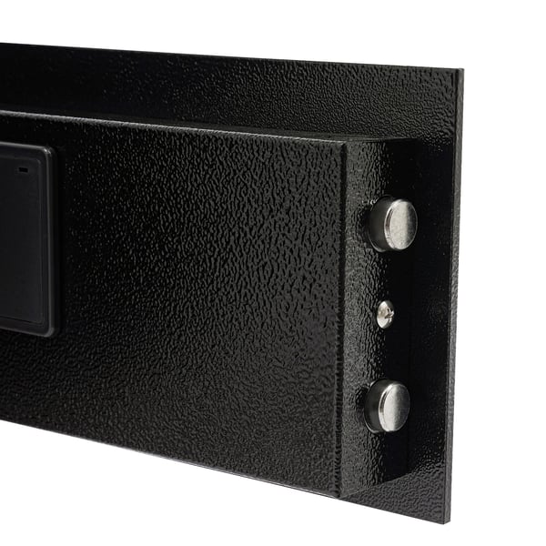 Pengeskab - Digital kode & nøgle - 30 L - Stål - USB nødstrøm - Vægmonterbar/Fritstående - Sort