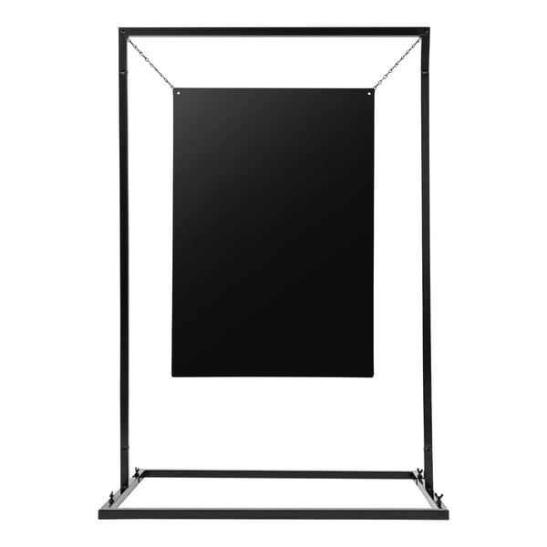 Velkomstskilt Stativ - Gulvstativ til skilt - Passer 50×70 cm - Mål 75×50×110 cm - Jern - Bryllup/Kontor/Hotel/Bar - Sort