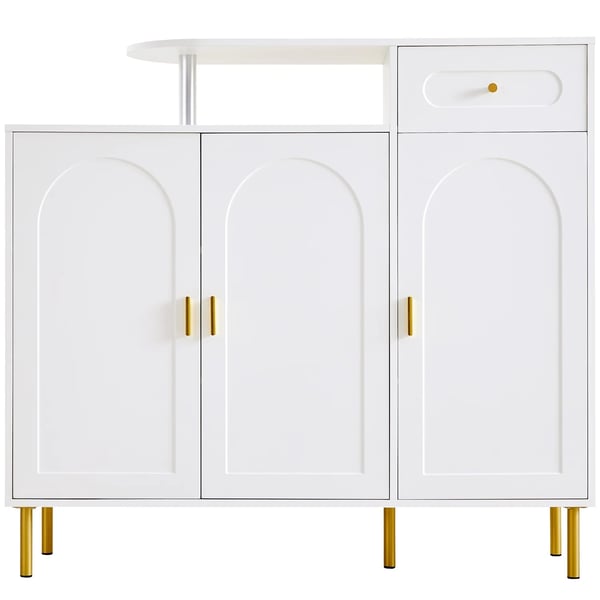 Skoskåp - Skoförvaring - 6 Lådor - Modern Stil - Montering Krävs - 120×92×35 cm - Vit