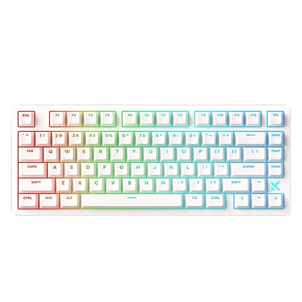 Jet 75 - Mekaaninen pelinäppäimistö - Langaton Bluetooth - 88 Näppäintä - Siniset Kytkimet - RGB Taustavalo - Englanninkielinen Asettelu