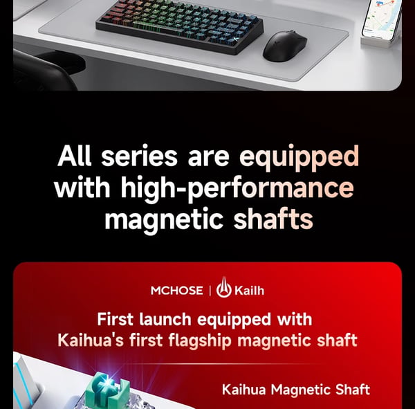 Jet 75 - Mekanisk Gamingtastatur - Bluetooth Trådløst - 88 Taster - Engelsk Layout - Sorte Switches - RGB-belysning - Brun