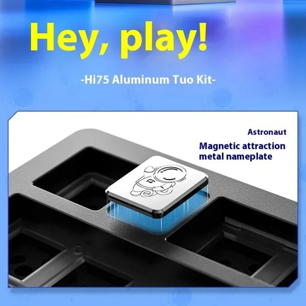 Hi75 - Mekaaninen näppäimistö - Langaton Bluetooth - 88 näppäintä - Hot-swap - RGB-valaistus - Multimediasäädin - Mustat kytkimet - Violetti