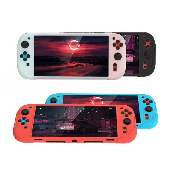 Silikonecover til Switch 2 - TNS-3158 beskyttelsesetui - Stødsikkert - Ridsefast - Skridsikkert greb - Præcis pasform - Blå