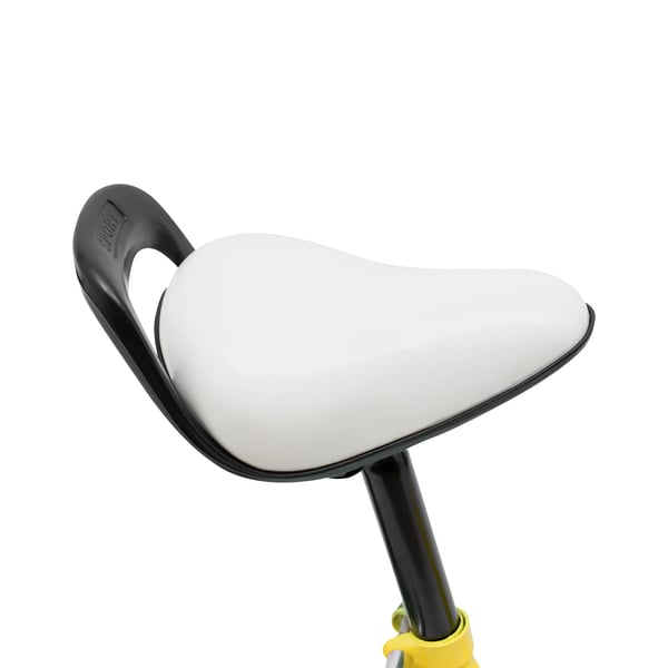 Børnecykel - 40 cm hjul med støttehjul - Højdejusterbar 100–135 cm - For 5–8 år - Stålstel - V-bremse foran, navbremse bag - Maks 50 kg - Gul