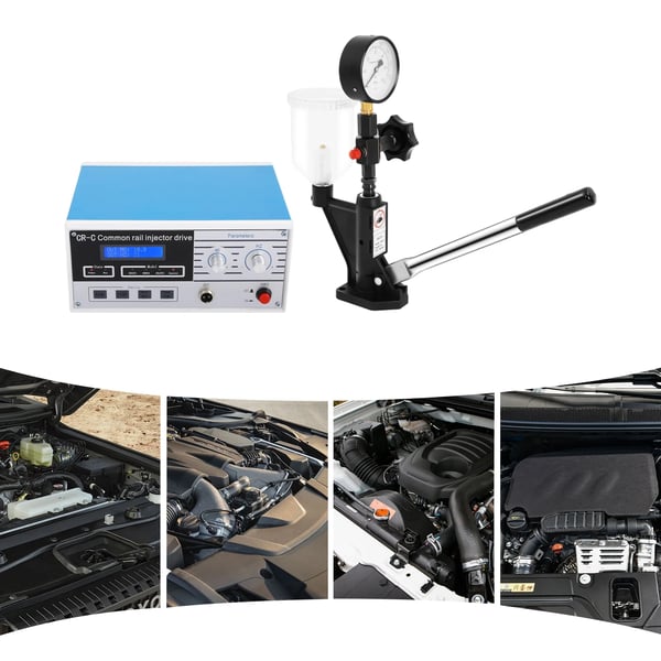 Diesel Dysetester - Værktøjssæt - Common Rail CR-C - S60H - 0–60 MPa Manometer - Multifunktion - Blå