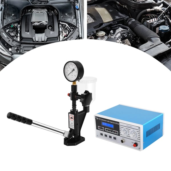 Diesel Dysetester - Værktøjssæt - Common Rail CR-C - S60H - 0–60 MPa Manometer - Multifunktion - Blå