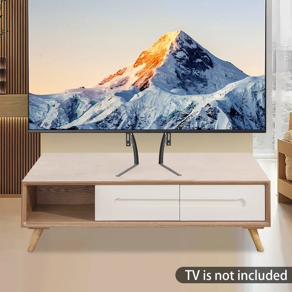 Universal TV-stander - Bordstativ/TV-fødder - 2 stk, 81–178 cm, maks 35 kg, VESA-højde op til 500 mm, 3 mm koldvalset stål - Sort