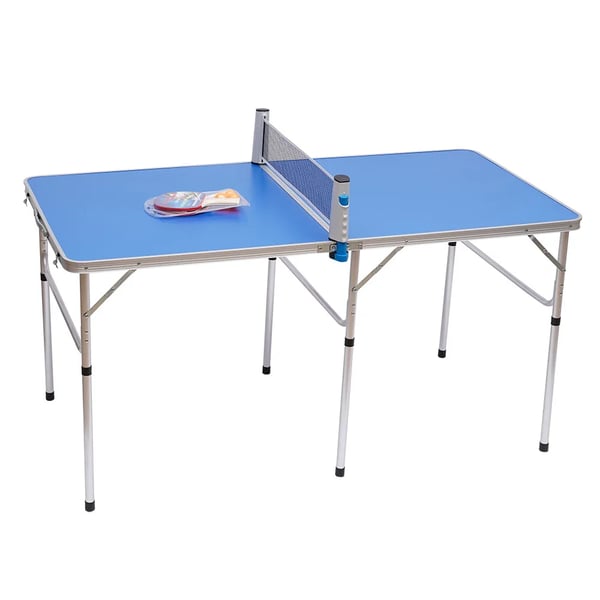 Sammenklappeligt bordtennisbord - Pingpongbord - Aluminiumsramme - 152x76x76 cm - Klapmål 76x76x7 cm - Inkl. net - MDF-bordplade - Ca. 9,2 kg