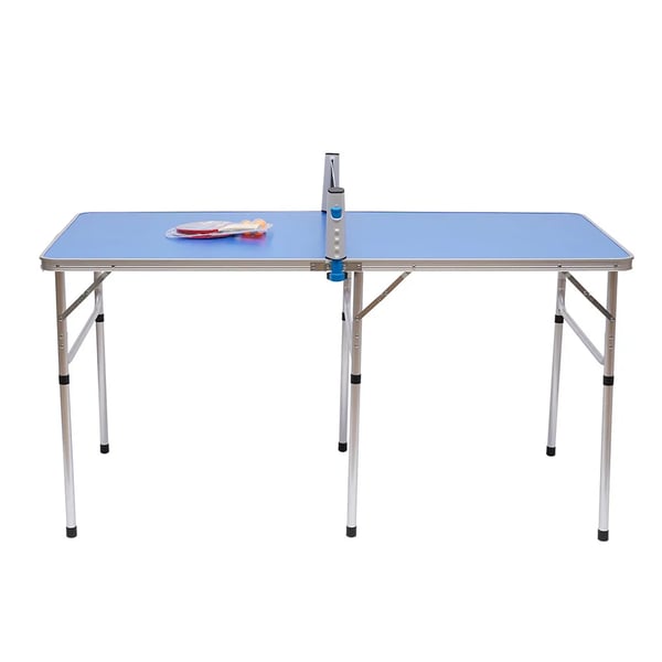 Kokoontaittuva pöytätennispöytä - Pingispöytä - Alumiinirunko - 152x76x76 cm - Taittokoko 76x76x7 cm - Verkko mukana - MDF-kansi - noin 9,2 kg