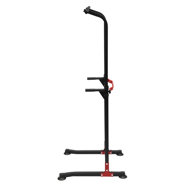 Power Tower Dip Station - MK-4001H - Fritstående Pull-Up Bar - Højdejusterbar - Max 150 kg - Hjemmetræning - Sort