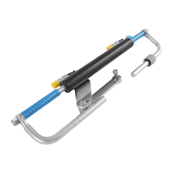 Hydraulisk styringskit - Styringssystem til påhængsmotor - 68 cm³ styrepumpe - Op til 90 hk - Med kontrolpumpe - Til både - Sort