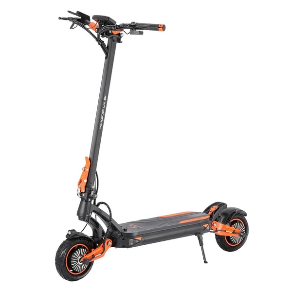 Sähköpotkulauta - LX9+ - Kaksoismoottori 2×650W - 48V 18,2Ah akku - Jopa 65 km - 23 cm ilmakumit - E-ABS + levyjarrut - Max 120 kg - Valkoinen