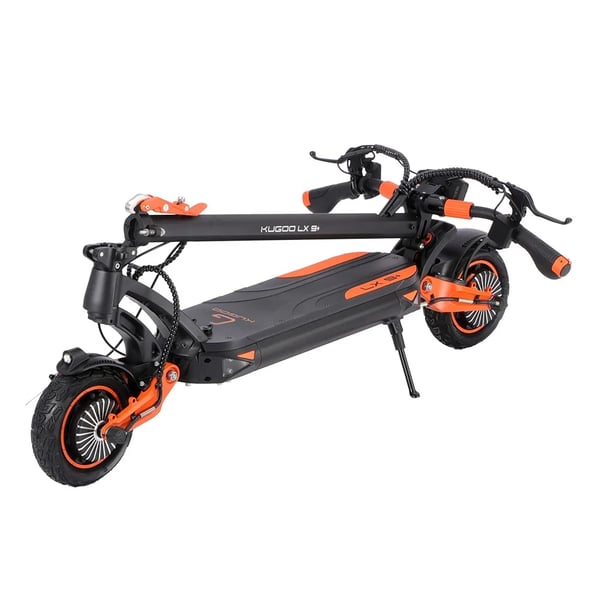 Sähköpotkulauta - LX9+ - Kaksoismoottori 2×650W - 48V 18,2Ah akku - Jopa 65 km - 23 cm ilmakumit - E-ABS + levyjarrut - Max 120 kg - Valkoinen