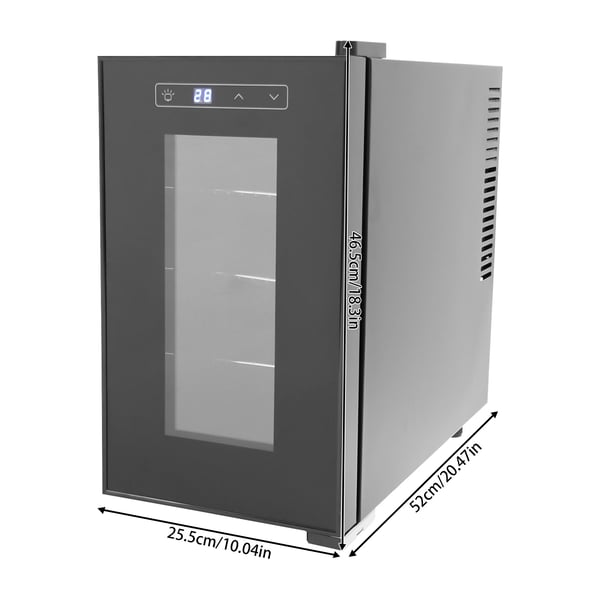 Reptileæg-inkubator - 23 l - LED-skærm - Justerbar temperatur 10–40 °C - Til små reptiler - Til laboratoriebrug - Mørkegrå