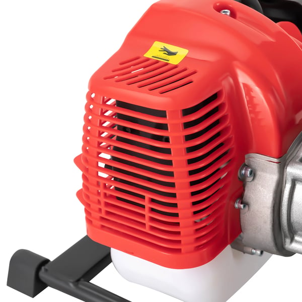 Vandpumpe - Bærbar benzin 42,5 cc - Effekt 1,45 kW - Højt tryk - Snorstart - Brændstoftank 1 l - Indløbsslange 2 m - Sølv/Rød