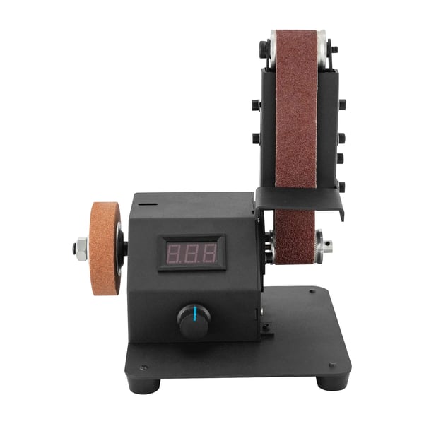 Elektrisk mini båndsliber - 795-motor - 350 W kobbermotor - Variabel hastighed 0–10.000 rpm - EU-stik - Til træ & metal - Hvid
