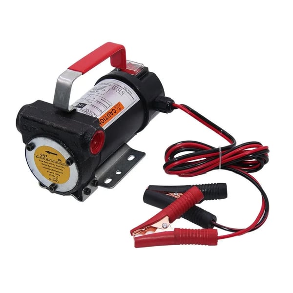 Dieselpumppu/tynnyripumppu - Itseimevä polttoaineensiirtopumppu - 12V - 175W - 40 l/min - Valurauta - Imukorkeus 5 m - Musta