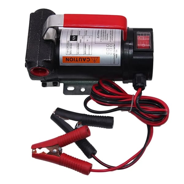 Dieselpumppu/tynnyripumppu - Itseimevä polttoaineensiirtopumppu - 12V - 175W - 40 l/min - Valurauta - Imukorkeus 5 m - Musta