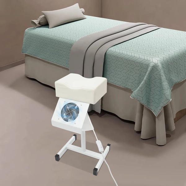 Pedikyyri jakkara - Manikyyrityötuoli kynsipölynimurilla - Korkeussäädettävä - Jalkatuki - 22 W 220 V 95 m³/h - 2600 rpm - EU‑pistoke - Valkoinen