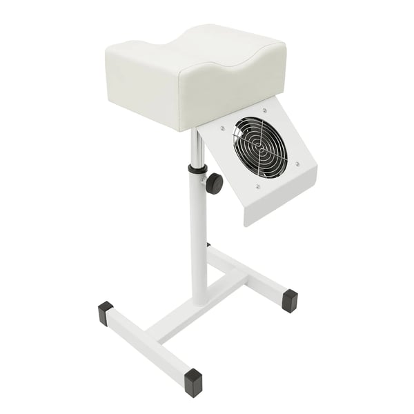 Pedikyyri jakkara - Manikyyrityötuoli kynsipölynimurilla - Korkeussäädettävä - Jalkatuki - 22 W 220 V 95 m³/h - 2600 rpm - EU‑pistoke - Valkoinen