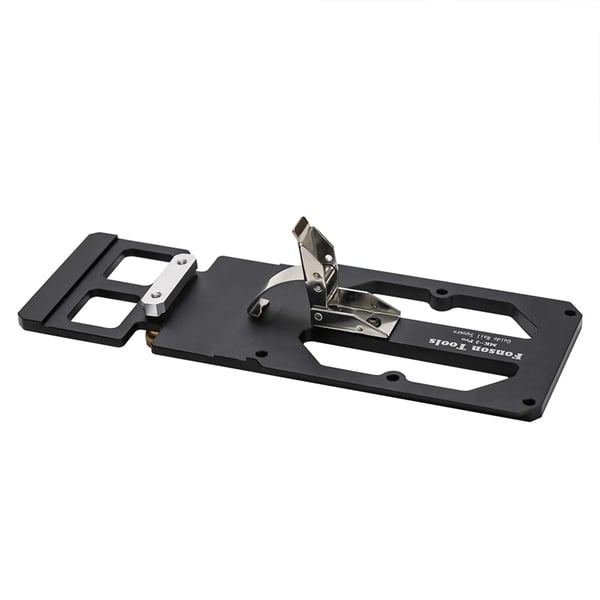 Styreskinne Vinkelanslag - MK-2 Pro - 90° Retvinkel - Stop til Styreskinne - Metal - Til Rundsav/Dyksav - Sort