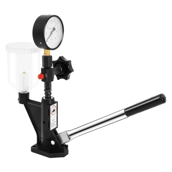 Dieselinjektor Testersæt - Common Rail - Tryk 0–600 bar - 220 V Netstrøm - EU‑stik - 3 Adaptere - Blå