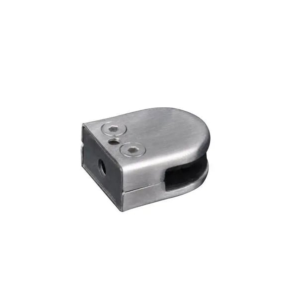 Glasklemme - Til rammeløst rækværk - 20-pak - 304 rustfrit stål - Til glas 8–10 mm - 53×43×24 mm - Korrosionsbestandig, inde/ude