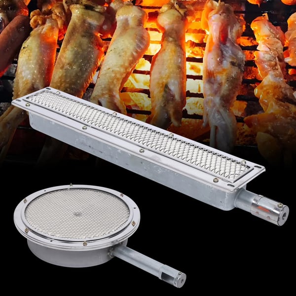 BBQ-grill infrarød sidebrænder - Gasbrænder - Keramisk varmeelement - Reservedel - 41×8×5,8 cm - Rektangulær