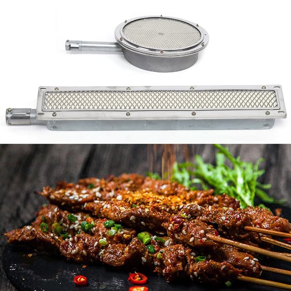 BBQ-grill infrarød sidebrænder - Gasbrænder - Keramisk varmeelement - Reservedel - 41×8×5,8 cm - Rektangulær